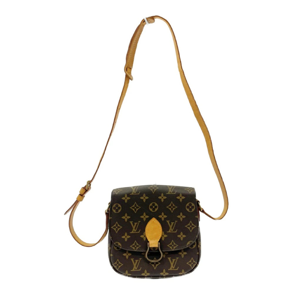 LOUIS VUITTON Monogram Saint Cloud Shoulder Bag Brown